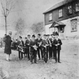 Ekko ved Kokkimskolen på 1920-tallet