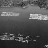 Flyfotografi av mosemaskinene og lensaelenker 1985.