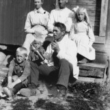 Med naboen på besøk