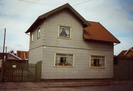 Hals gate 7 i Sarpsborg - der Magdalena bosatte seg da hun sluttet ved sykehuset i 1901. Boligen fungerte som fattighus idet 